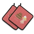 thumbnail image 1 of Caroline's Treasures Valentine's Cake Baker Blonde Pair of Pot Holders, 1 of 3