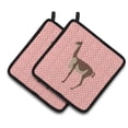 thumbnail image 1 of Caroline's Treasures Vicugna or Vicuna Pink Check Pair of Pot Holders, 1 of 3