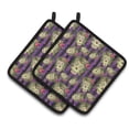 thumbnail image 1 of Caroline's Treasures Watecolor Day of the Dead Halloween Pair of Pot Holders, 1 of 3