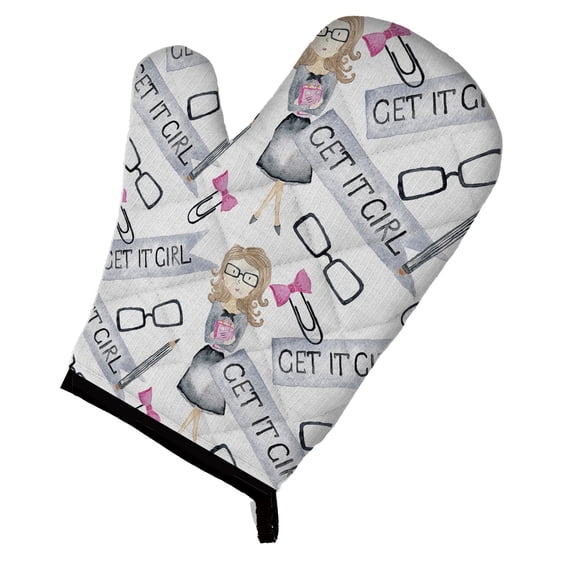 Caroline's Treasures Watercolor Girl Boss Get it Girl Oven Mitt