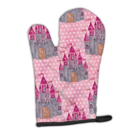 Caroline's Treasures Watercolor Princess Castle Oven Mitt
