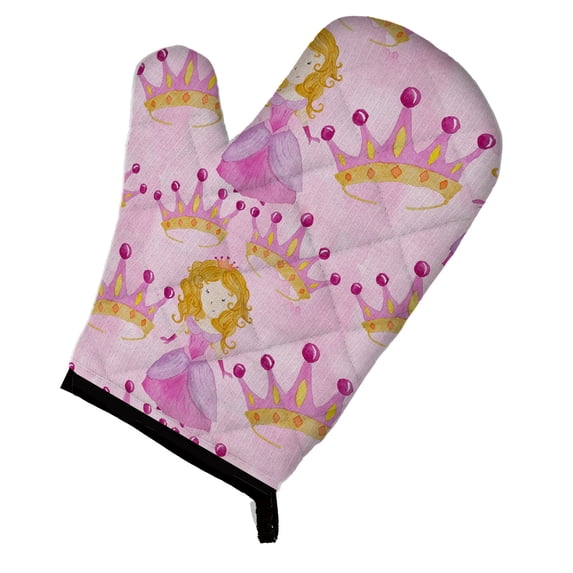 Watercolor Princess and Crown Oven Mitt