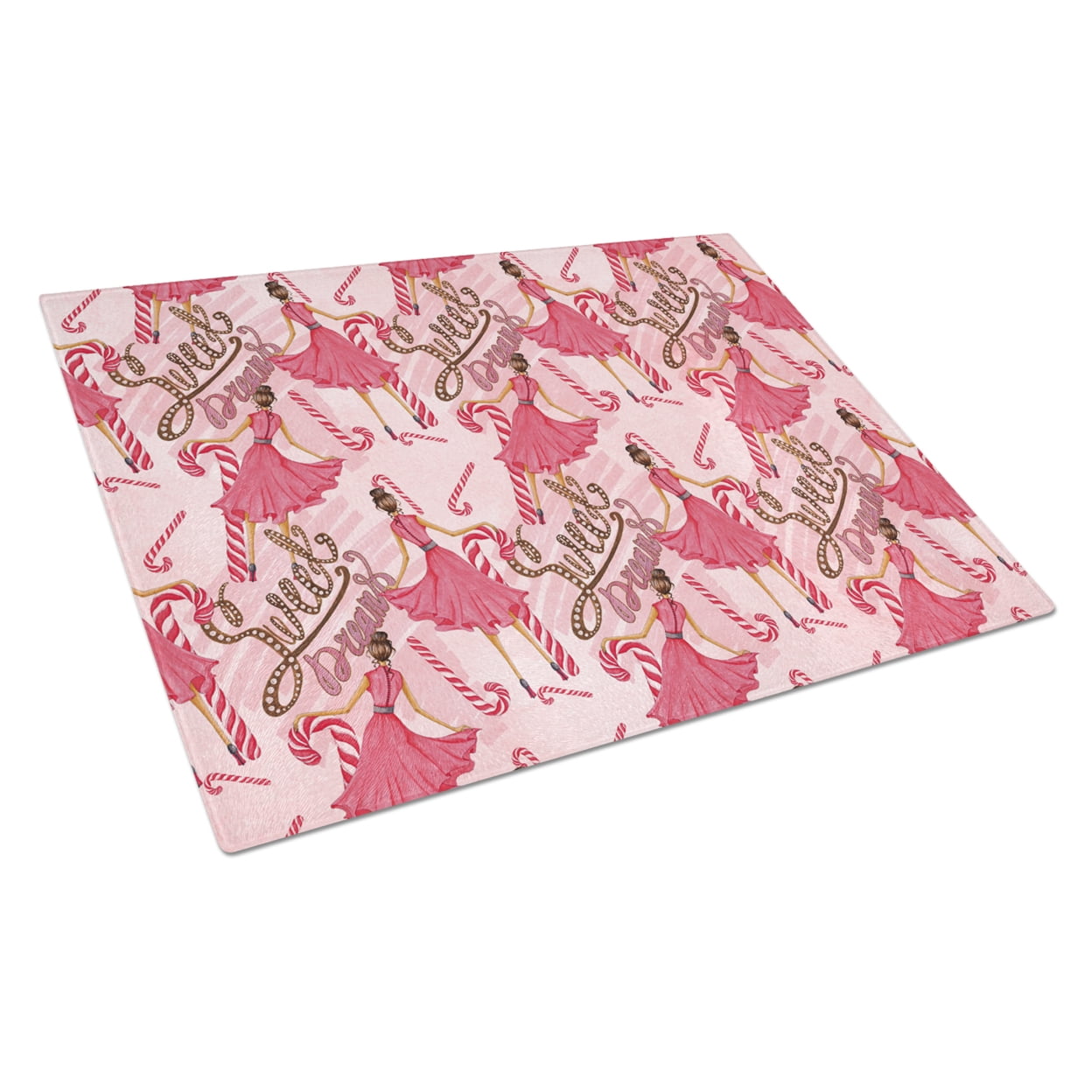 Caroline's Treasures Watercolor Sweets Galore Glass Cutting Board Large