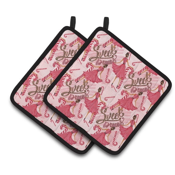 Caroline's Treasures Watercolor Sweets Galore Pair of Pot Holders