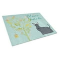 thumbnail image 1 of Caroline's Treasures Welcome Friends Scottish Terrier Glass Cutting Board Large, 1 of 2