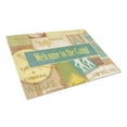 thumbnail image 1 of Caroline's Treasures Welcome to the Camp Glass Cutting Board Large Size, 1 of 2