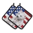 thumbnail image 1 of Caroline's Treasures Westie Patriotic Pair of Pot Holders, 1 of 2
