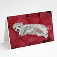 thumbnail image 1 of Westie Queen of Hearts Greeting Cards and Envelopes Pack of 8, 1 of 2