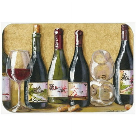 Caroline's Treasures Wine Du Vin by Malenda Trick Kitchen/Bath Mat