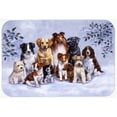 thumbnail image 1 of Caroline's Treasures Winter Dogs Kitchen/Bath Mat, 1 of 2
