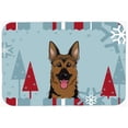 thumbnail image 1 of Winter Holiday German Shepherd Glass Cutting Board Large, 1 of 2