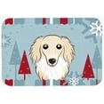 thumbnail image 1 of Caroline's Treasures Winter Holiday Longhair Creme Dachshund Glass Cutting Board Large, 1 of 2