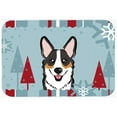 thumbnail image 1 of Caroline's Treasures Winter Holiday Tricolor Corgi Glass Cutting Board Large, 1 of 2