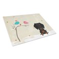 thumbnail image 1 of Caroline's Treasures Wire Haired Dachshund Black Tan Glass Cutting Board Large, 1 of 2