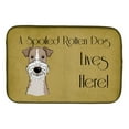 thumbnail image 1 of Caroline's Treasures Wire Haired Fox Terrier Spoiled Dog Lives Here Dish Drying Mat, 1 of 4