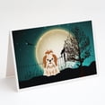 thumbnail image 1 of Halloween Scary Shih Tzu Red White Greeting Cards and Envelopes Pack of 8, 1 of 2