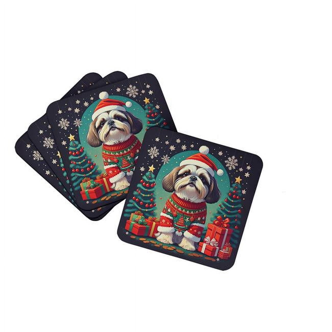 Carolines Treasures 0.15 x 3.5 x 3.5 in. Shih Tzu Christmas Foam ...