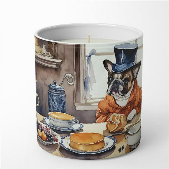 Carolines Treasures DAC1772CDL 10 oz Unisex French Bulldog Fall Kitchen Pumpkins Decorative Soy Candle