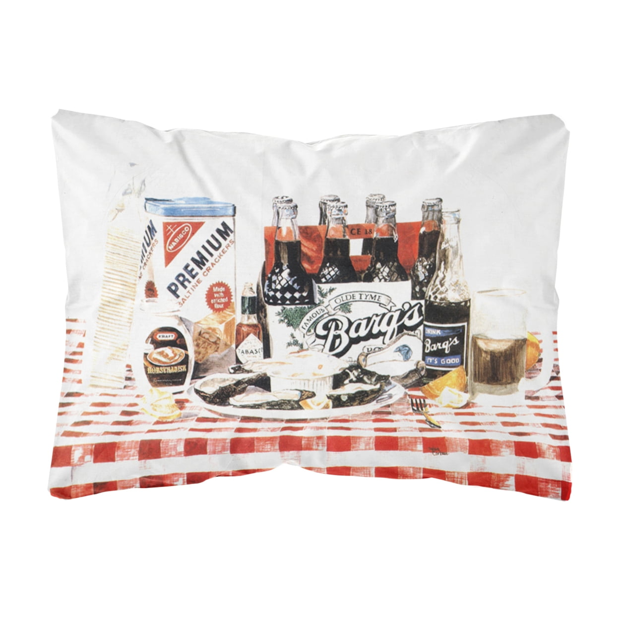 Carolines Treasures 1004PW1216 Barqs oysters Decorative Canvas Fabric Pillow, 12H x16W, multicolor