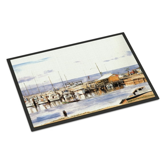 Carolines Treasures 1006JMAT Pass Bait Shop Door Mat, Indoor Rug or Outdoor Welcome Mat 24x36 Doormat, 24H X 36W,