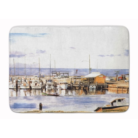 Carolines Treasures 1006RUG Pass Bait Shop Machine Washable Memory Foam Mat 19 X 27" multicolor