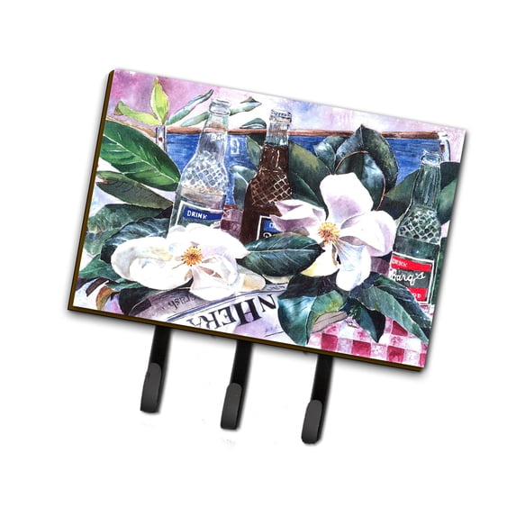Carolines Treasures 1009TH68 Barqs and Magnolia Leash or Key Holder Triple multicolor