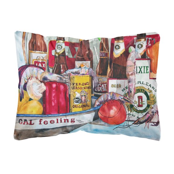 Carolines Treasures 1010PW1216 Verons and New Orleans Beers Decorative Canvas Fabric Pillow, 12H x16W, multicolor