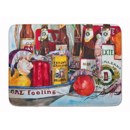 Carolines Treasures 1010RUG Verons and Orleans Beers Machine Washable Memory Foam Mat 19 X 27" multicolor