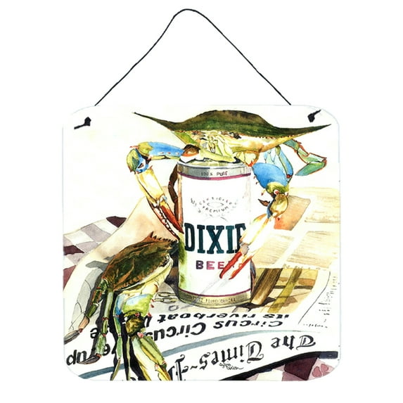 Carolines Treasures 1015DS66 Dixie Beer Wall or Door Hanging Prints 6x6 multicolor