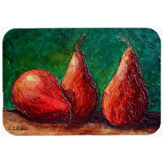 Carolines Treasures 12 x 15 in. Pears Glass Cutting Board, Large