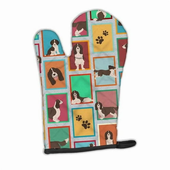 Carolines Treasures MLM1162OVMT 12 x 8.5 in. Unisex Lots of Liver English Springer Spaniel Oven Mitt