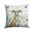 thumbnail image 1 of Carolines Treasures  14 x 14 in. Brindle Greyhound Coastal Sea Glass Throw Pillow, 1 of 1