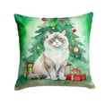thumbnail image 1 of Carolines Treasures DAC7249PW1414 14 x 14 in. Ragdoll Cat by the Christmas Tree Throw Pillow, 1 of 5