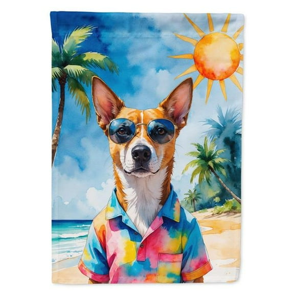 Carolines Treasures DAC8255GF 15.5 x 11.25 in. Basenji Summer Beach Time Garden Flag
