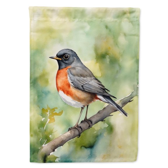 Caroline's Treasures Connecticut American Robin Garden Flag Mailbox Flag Decorative Yard Flag Banner Outside Patio Artwork Yard Flower Beds, Garden Size, Multicolor