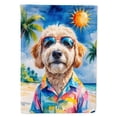 thumbnail image 1 of Carolines Treasures DAC8279GF 15.5 x 11.25 in. Goldendoodle Summer Beach Time Garden Flag, 1 of 1