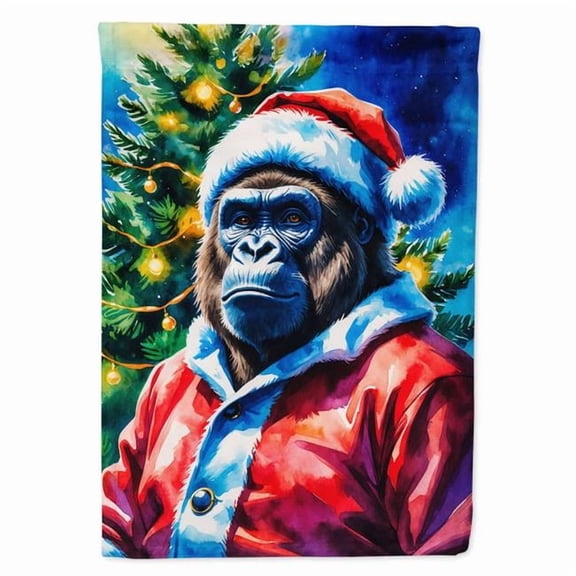 Carolines Treasures DAC8528GF 15.5 x 11.25 in. Gorilla Christmas Garden Flag