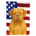 thumbnail image 1 of Carolines Treasures WDK6260GF 15.5 x 11.25 in. Isabella Dogue de Bordeaux American Flag Garden Flag, 1 of 1