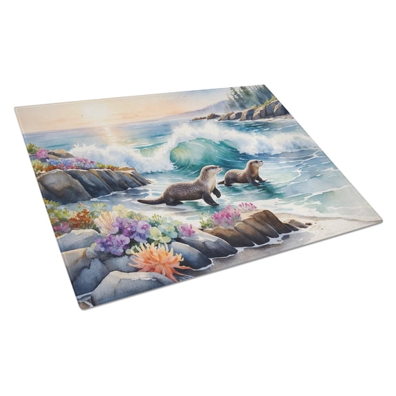 Carolines Treasures DAC7655LCB 15 x 12 in. Coastal Wildlife Seals Glass Cutting Board