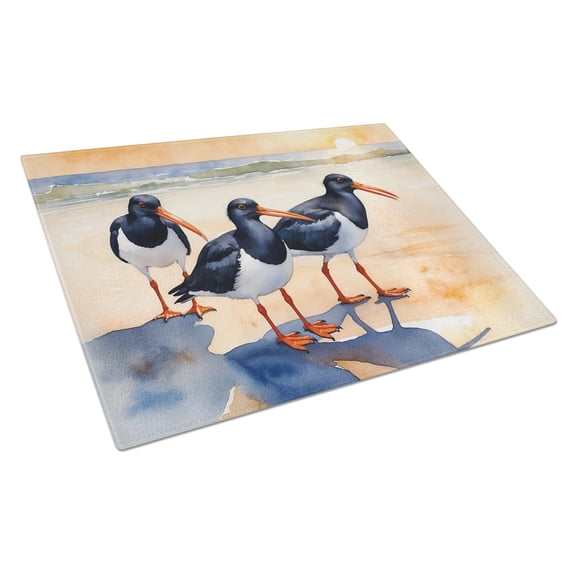 Carolines Treasures DAC7523LCB 15 x 12 in. Oystercatchers Foraging Glass Cutting Board