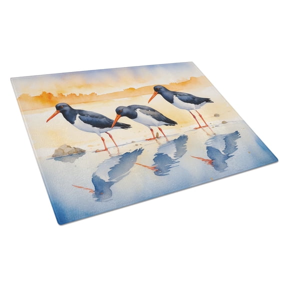 Carolines Treasures DAC7522LCB 15 x 12 in. Oystercatchers Foraging Glass Cutting Board