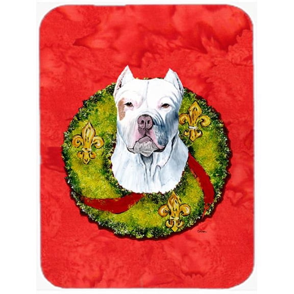 Carolines Treasures  15 x 12 in. Pit Bull Glass Cutting Board - Large