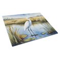 thumbnail image 1 of Carolines Treasures DAC7533LCB 15 x 12 in. Snowy Egret in Coastal Marshes Glass Cutting Board, 1 of 5