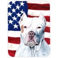 thumbnail image 1 of Carolines Treasures  15 x 12 in. USA American Flag with Pit Bull Glass Cutting Board - Large, 1 of 1
