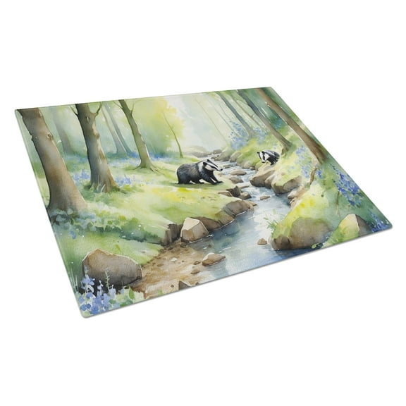 Carolines Treasures DAC7712LCB 15 x 12 in. Woodland Spring Decal Glass Cutting Board