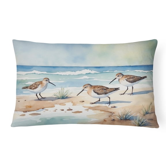Carolines Treasures DAC7526PW1216 16 x 12 in. Sandpipers Hunting Throw Pillow