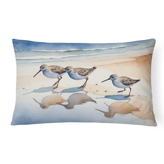 Carolines Treasures DAC7528PW1216 16 x 12 in. Sandpipers Throw Pillow