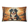 thumbnail image 1 of Carolines Treasures DAC1019PW1216 16 x 12 in. Unisex Bernese Mountain Dog Fall Fabric Decorative Pillow, 1 of 4