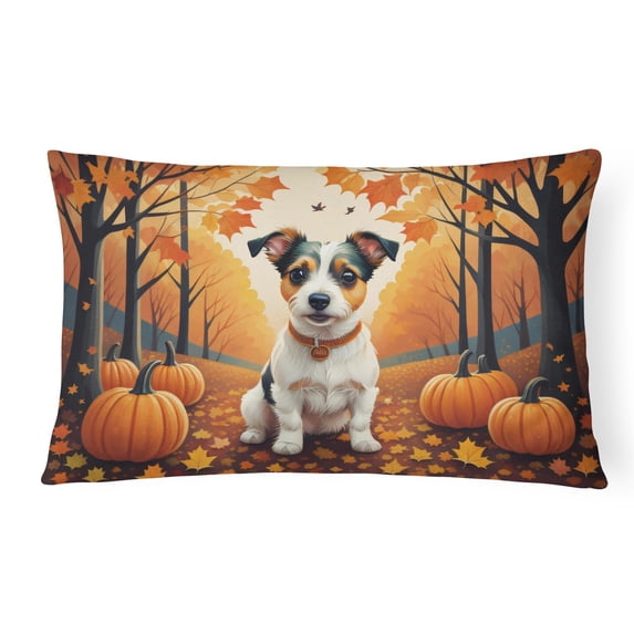 Carolines Treasures DAC1014PW1216 16 x 12 in. Unisex Beagle Fall Fabric Decorative Pillow