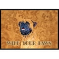 thumbnail image 1 of Carolines Treasures  18 X 27 In. Mastiff Wipe Your Paws Indoor Or Outdoor Mat, 1 of 1